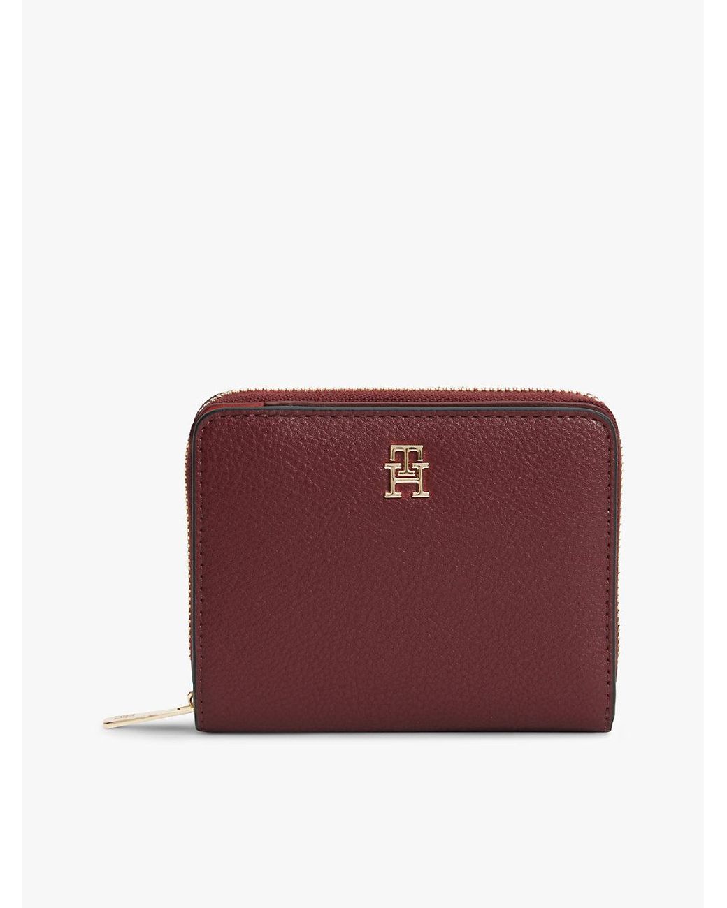 Tommy Hilfiger Purple Hilfiger Icon Zip-Around Flap Wallet