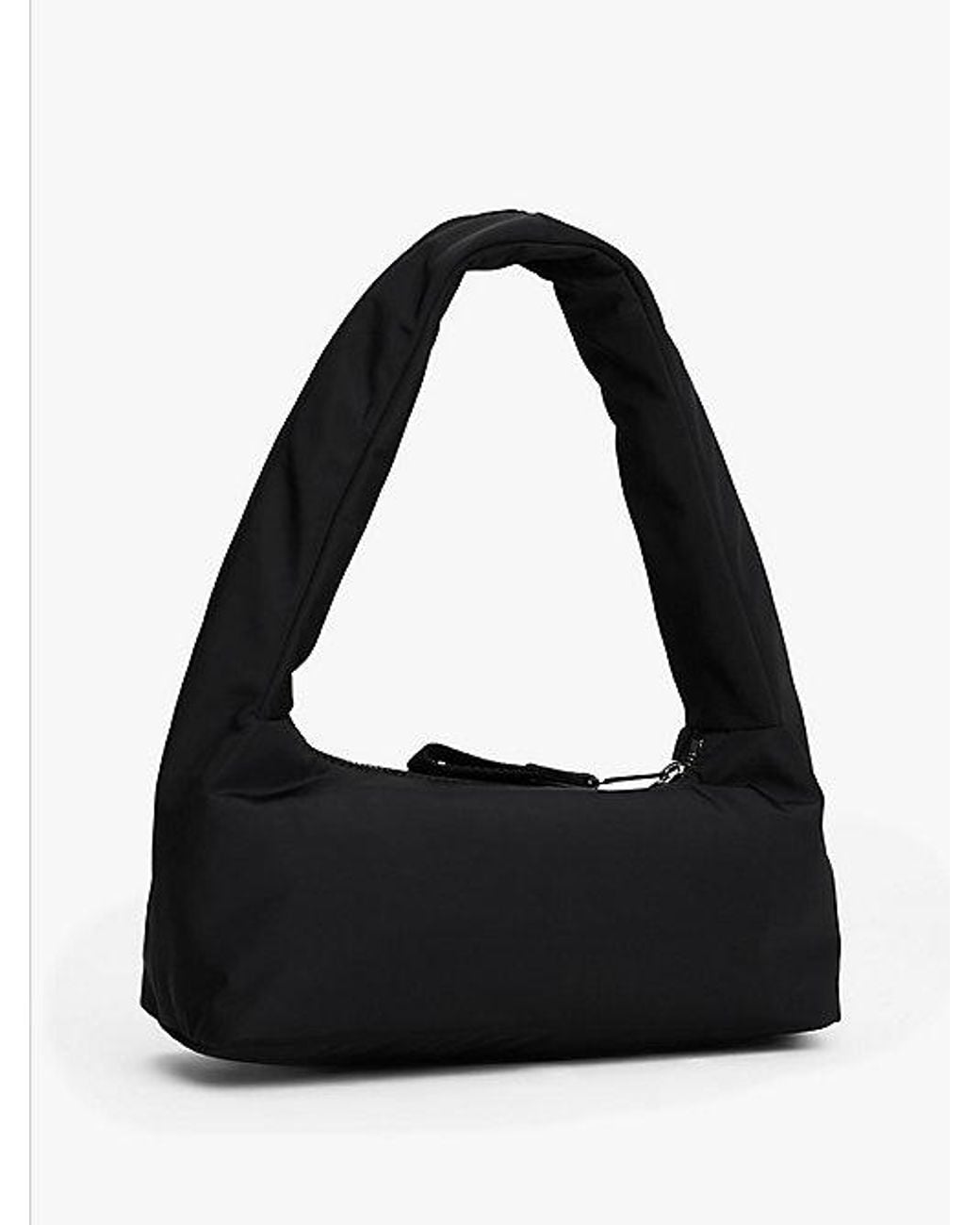 Tommy Hilfiger Black Logo Plaque Padded Shoulder Bag