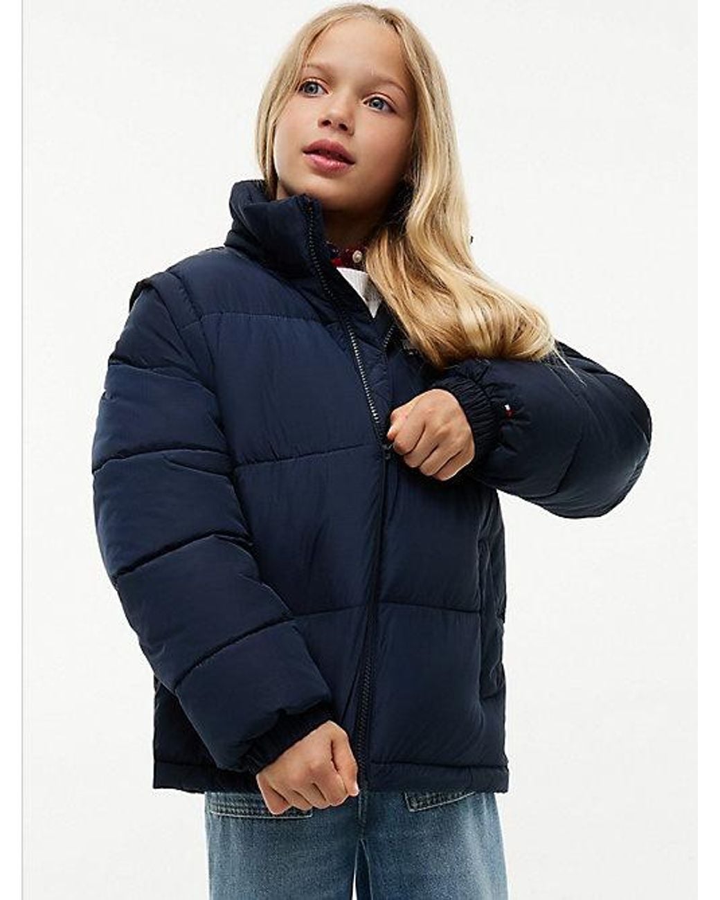 Branded Puffer Jacket Tommy Hilfiger de color Blue