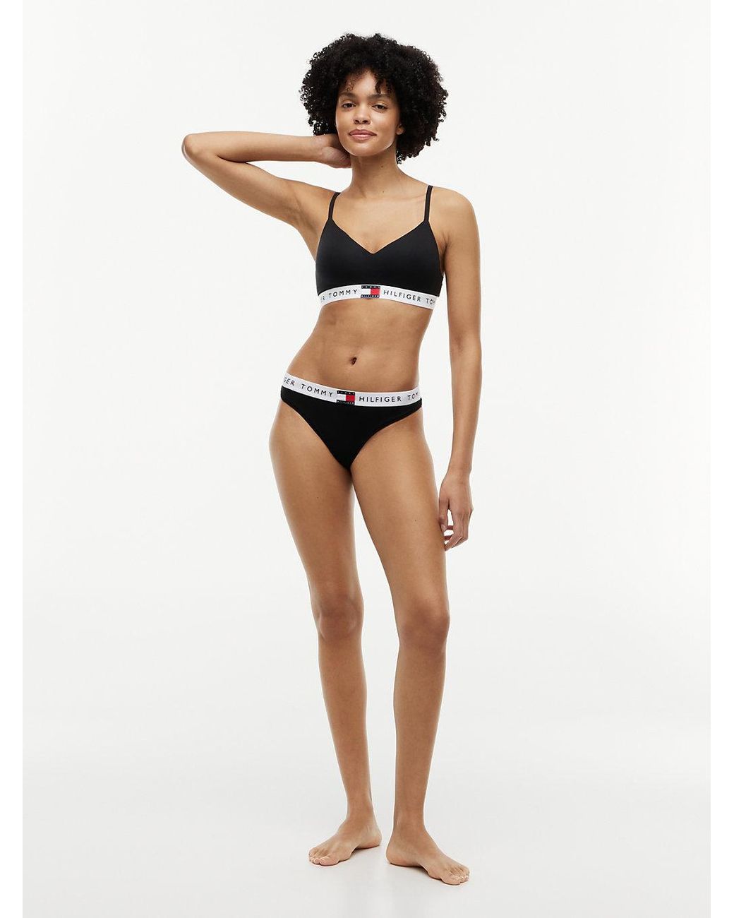 Tommy Hilfiger Black Heritage Moulded Push-up Bralette