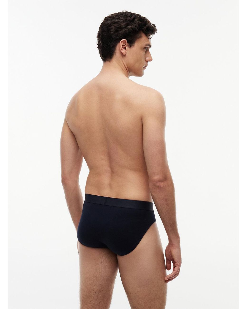 Tommy Hilfiger Blue 3-Pack Th Original Logo Waistband Briefs for men