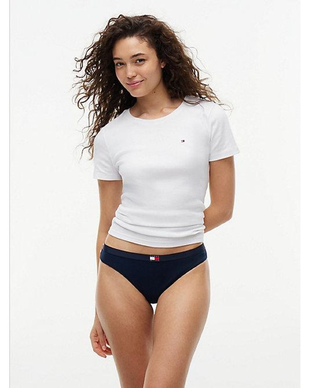Tommy Hilfiger Blue 3 Pack Heritage Logo Thongs