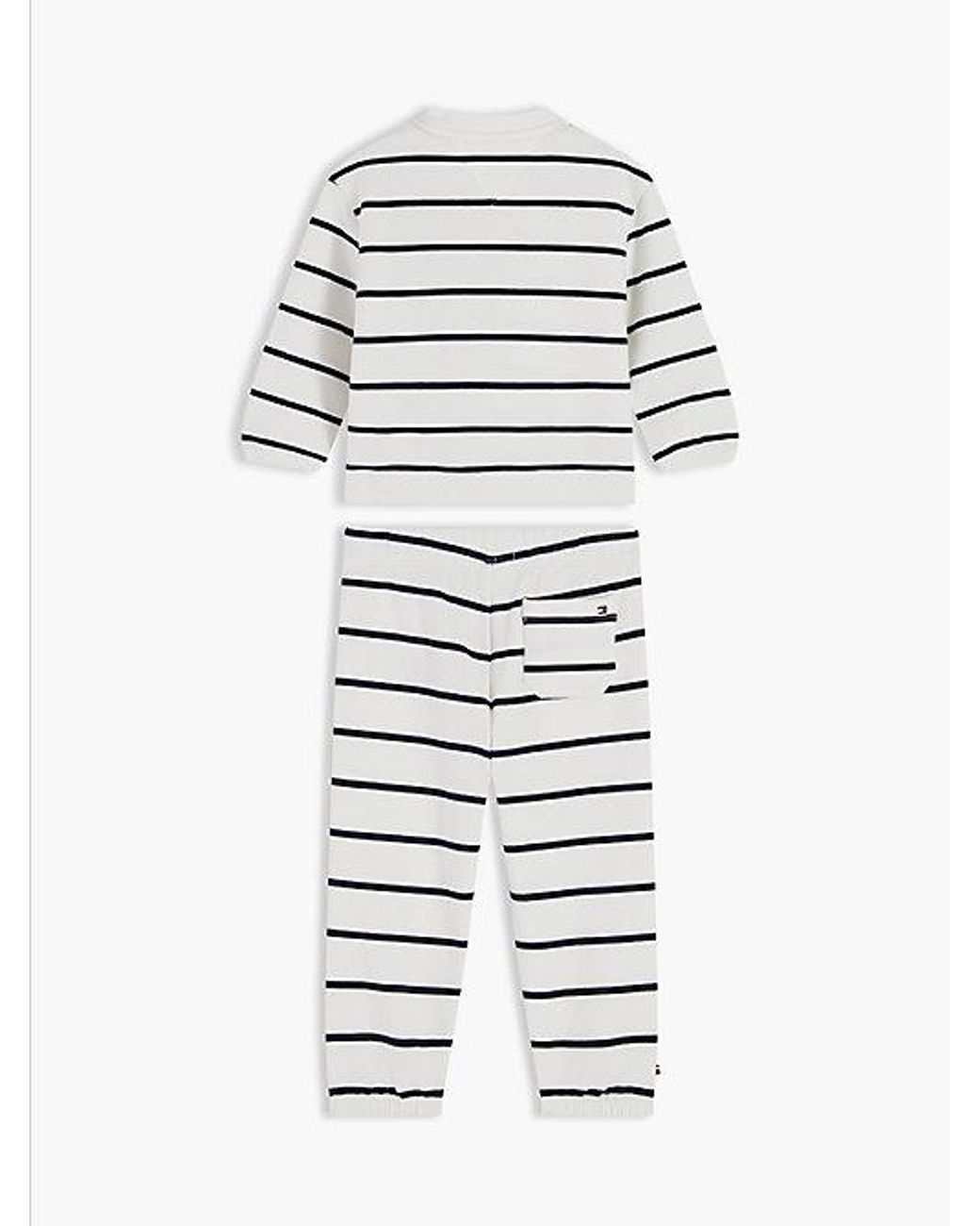 Tommy Hilfiger White Heart Flag Sweatshirt And Joggers Set