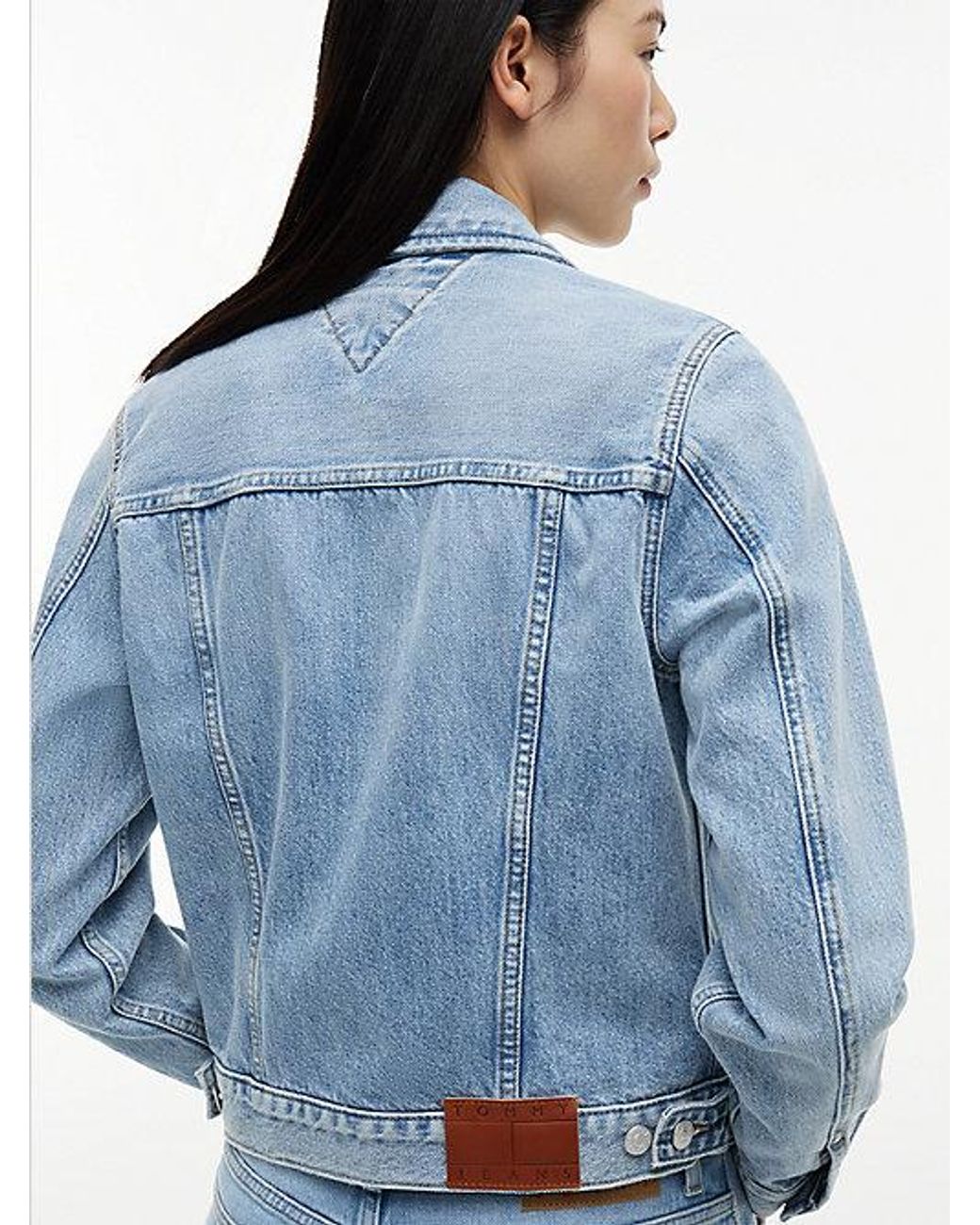Tommy Hilfiger Blue Faded Denim Trucker Jacket