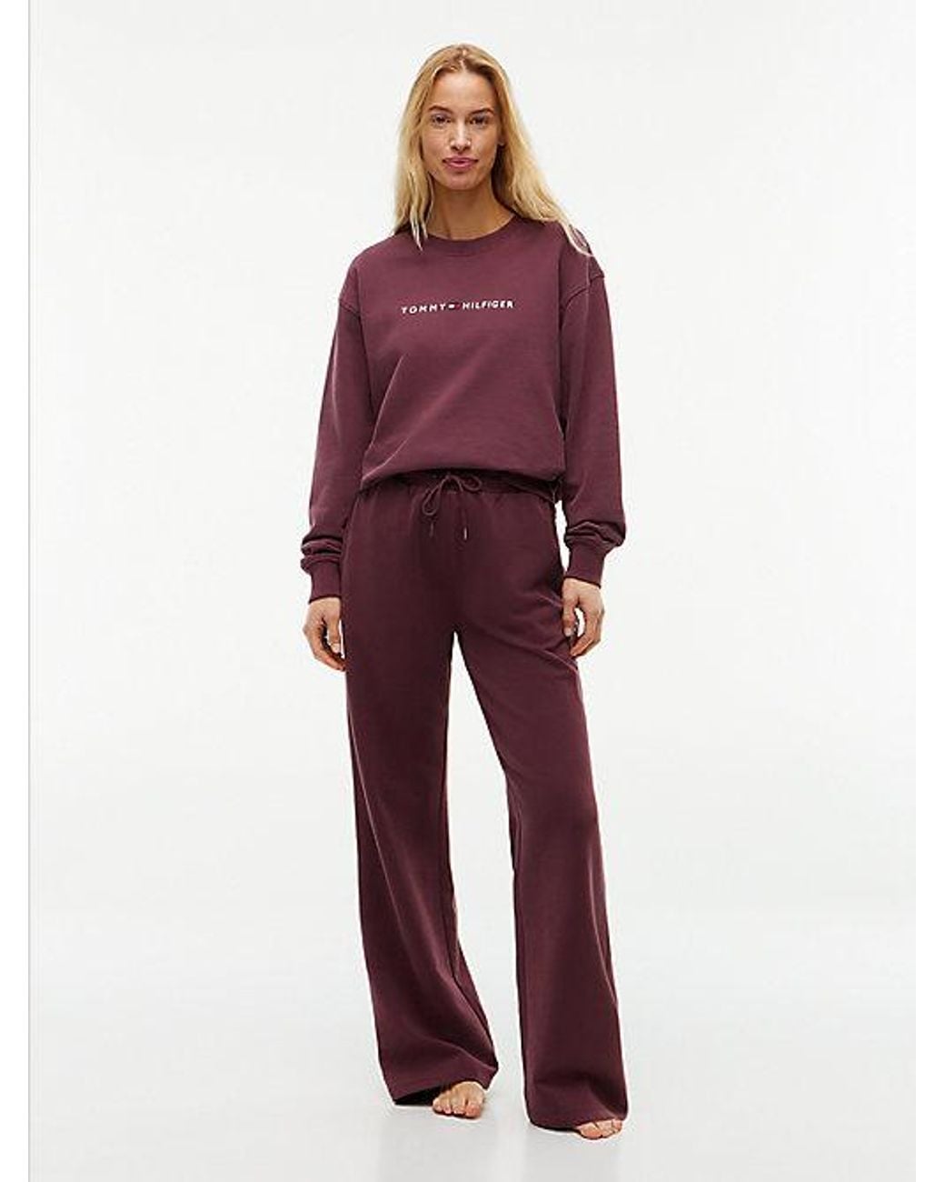Tommy Hilfiger Red Essential Terry Relaxed Lounge Joggers
