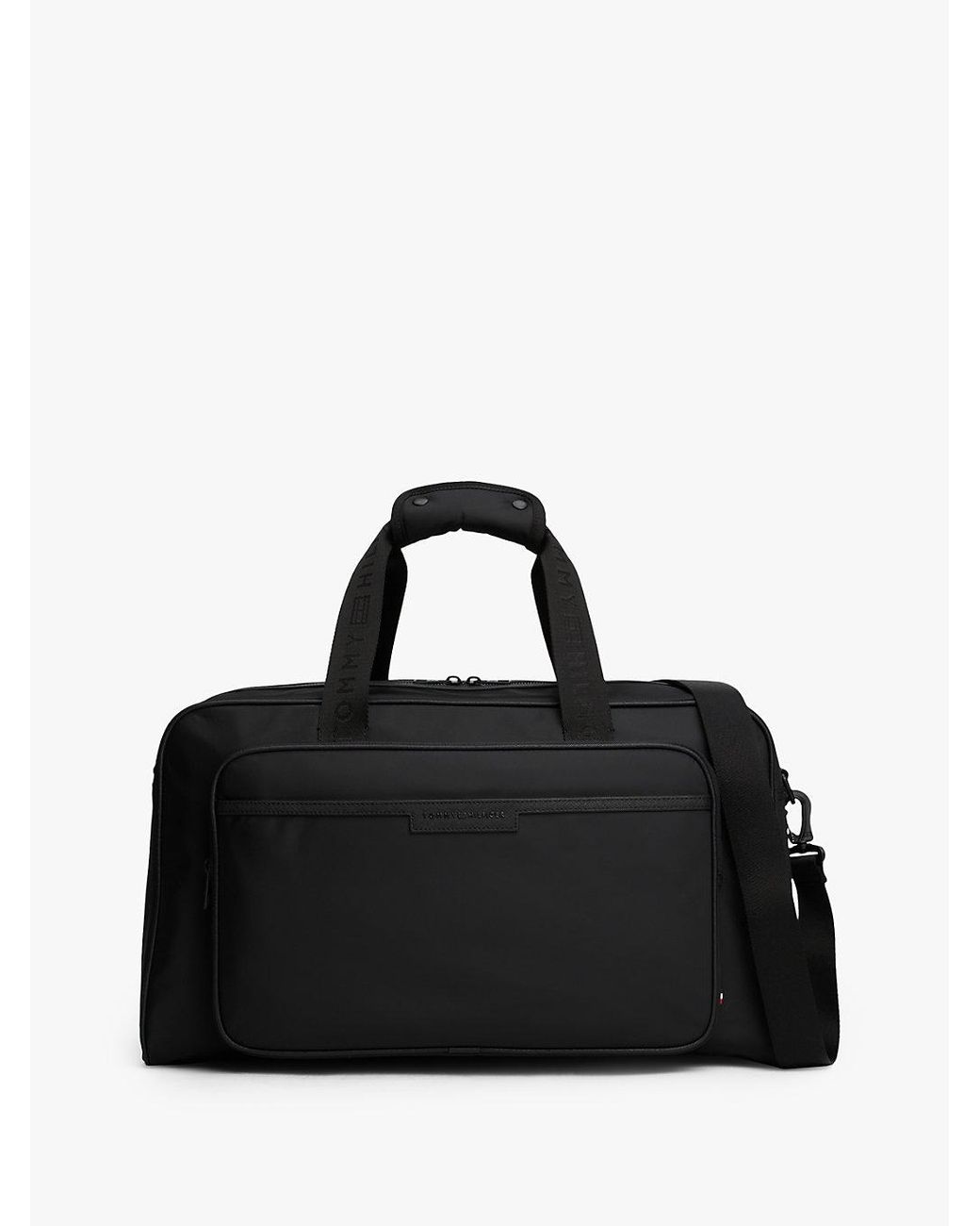 Borsone Con Logo Ripetuto di Tommy Hilfiger in Black da Uomo