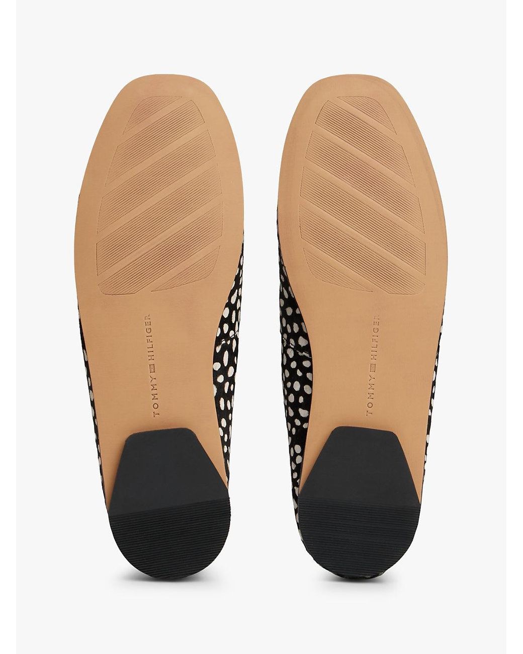 Tommy Hilfiger White Snow Leopard Print Loafers