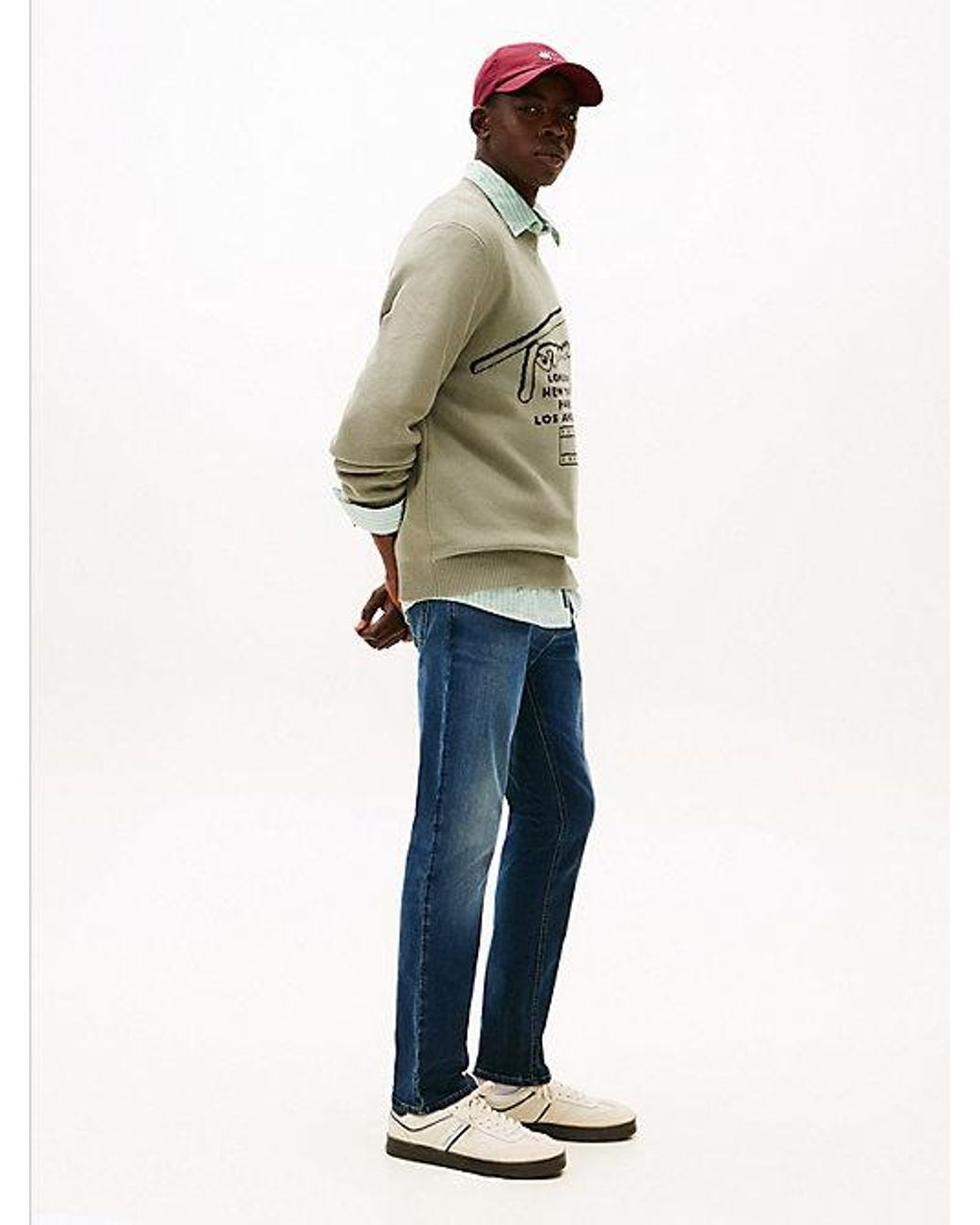 Tommy Hilfiger Multicolor Austin Faded Slim Tapered Leg Jeans for men