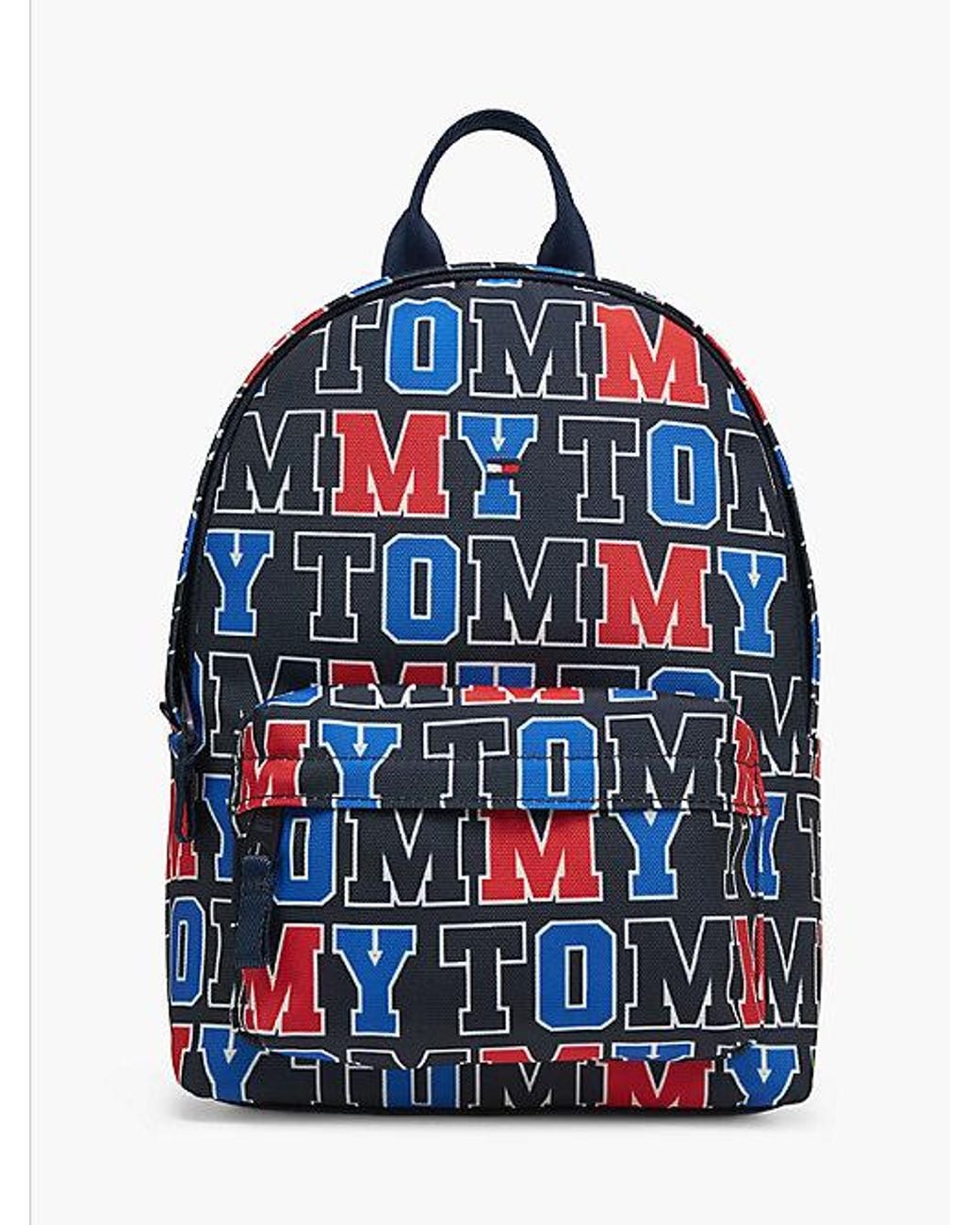 Tommy Hilfiger Blue Kids Logo Print Dome Backpack