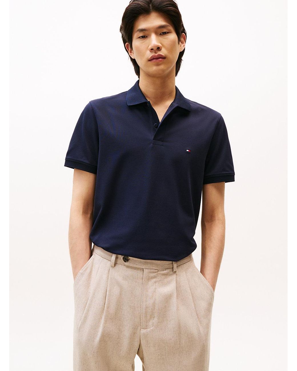 Polo Coupe Standard Performance En Piqué Tommy Hilfiger pour homme en coloris Blue