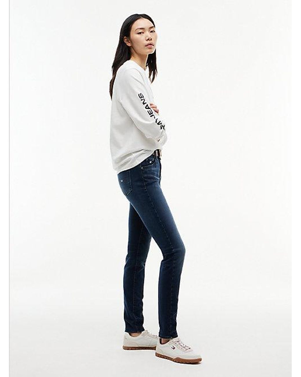 Tommy Hilfiger Blue Low Rise Skinny Jeans
