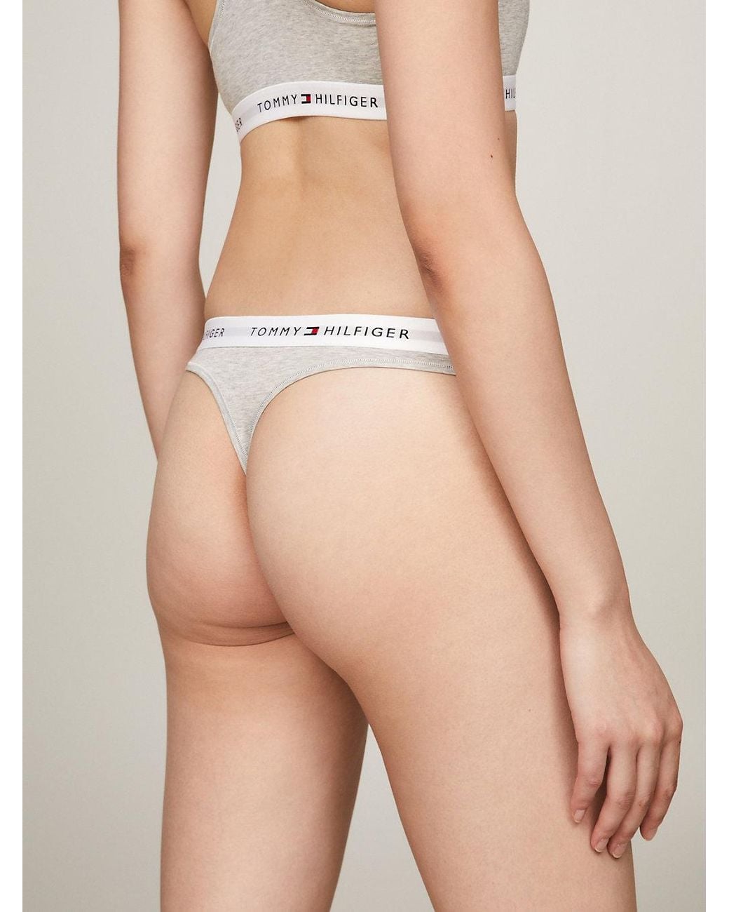 Tommy Hilfiger Gray Repeat Logo Waistband Briefs