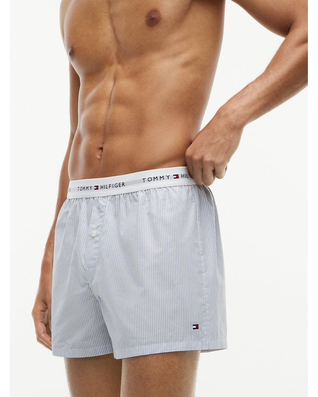 Tommy Hilfiger Blue 2-Pack Signature Logo Print Boxer Shorts for men