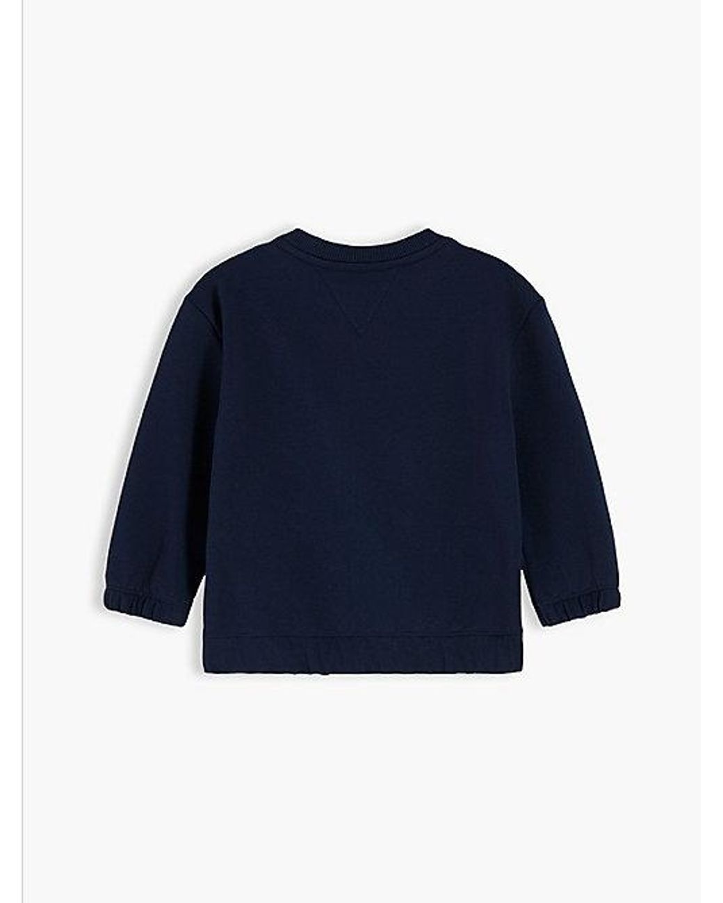 Tommy Hilfiger Blue Flag Embroidery Crew Neck Sweatshirt
