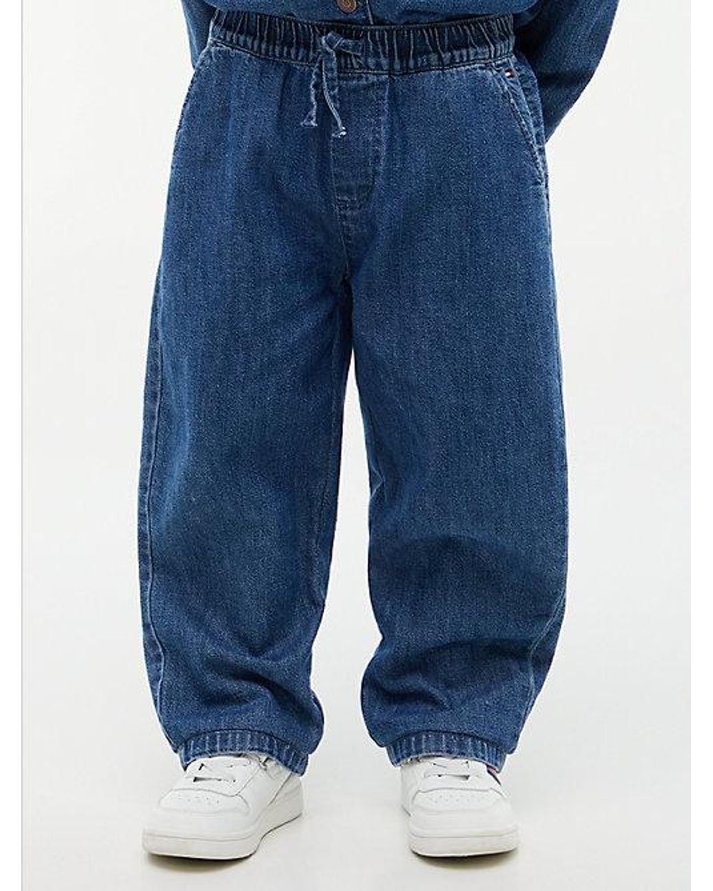 Tommy Hilfiger Blue Loose Denim Drawstring Trousers