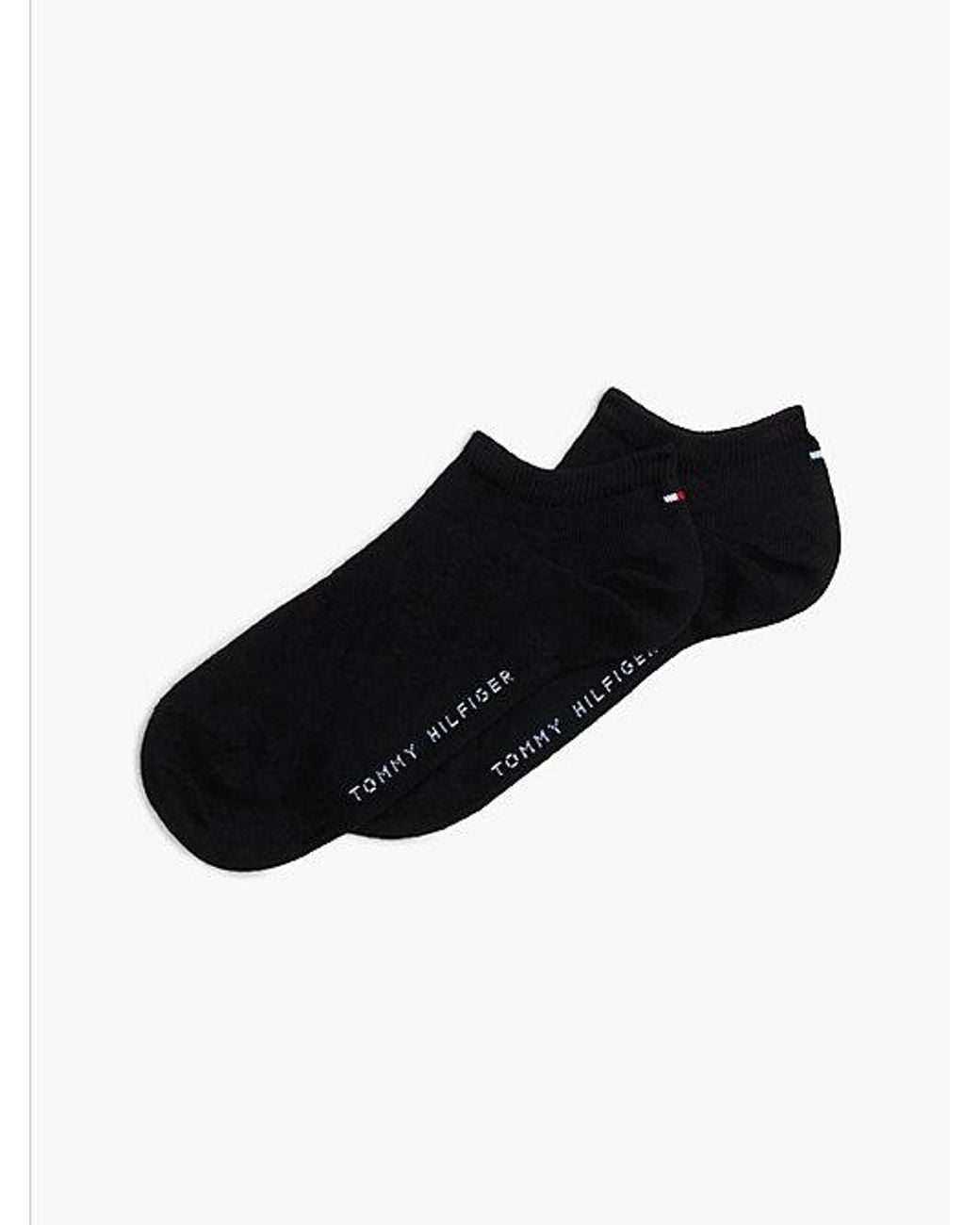 Tommy Hilfiger Black 2 Pack Trainer Socks