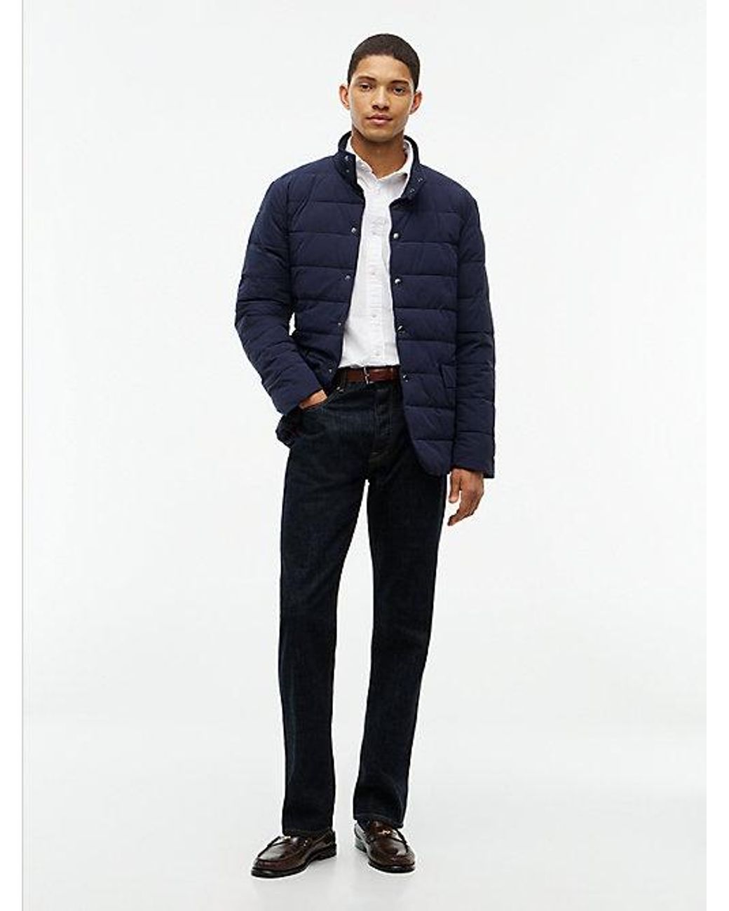 Tommy Hilfiger Blue New York Label Performance Packable Padded Jacket for men