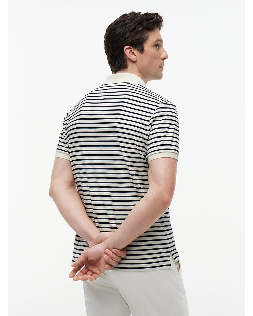 Tommy Hilfiger Blue Fluid Cotton Interlock Knit Polo Shirt for men