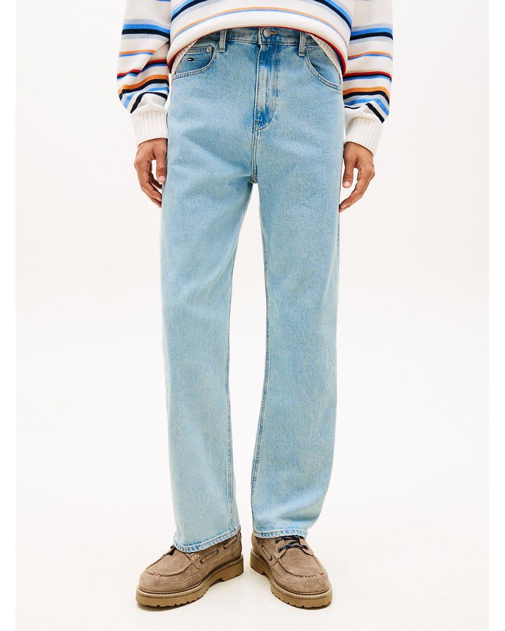 Tommy Hilfiger Blue Otis Faded Regular Straight Leg Jeans for men
