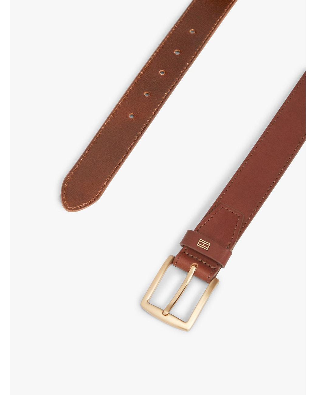 Cintura Denton di Tommy Hilfiger in Brown da Uomo