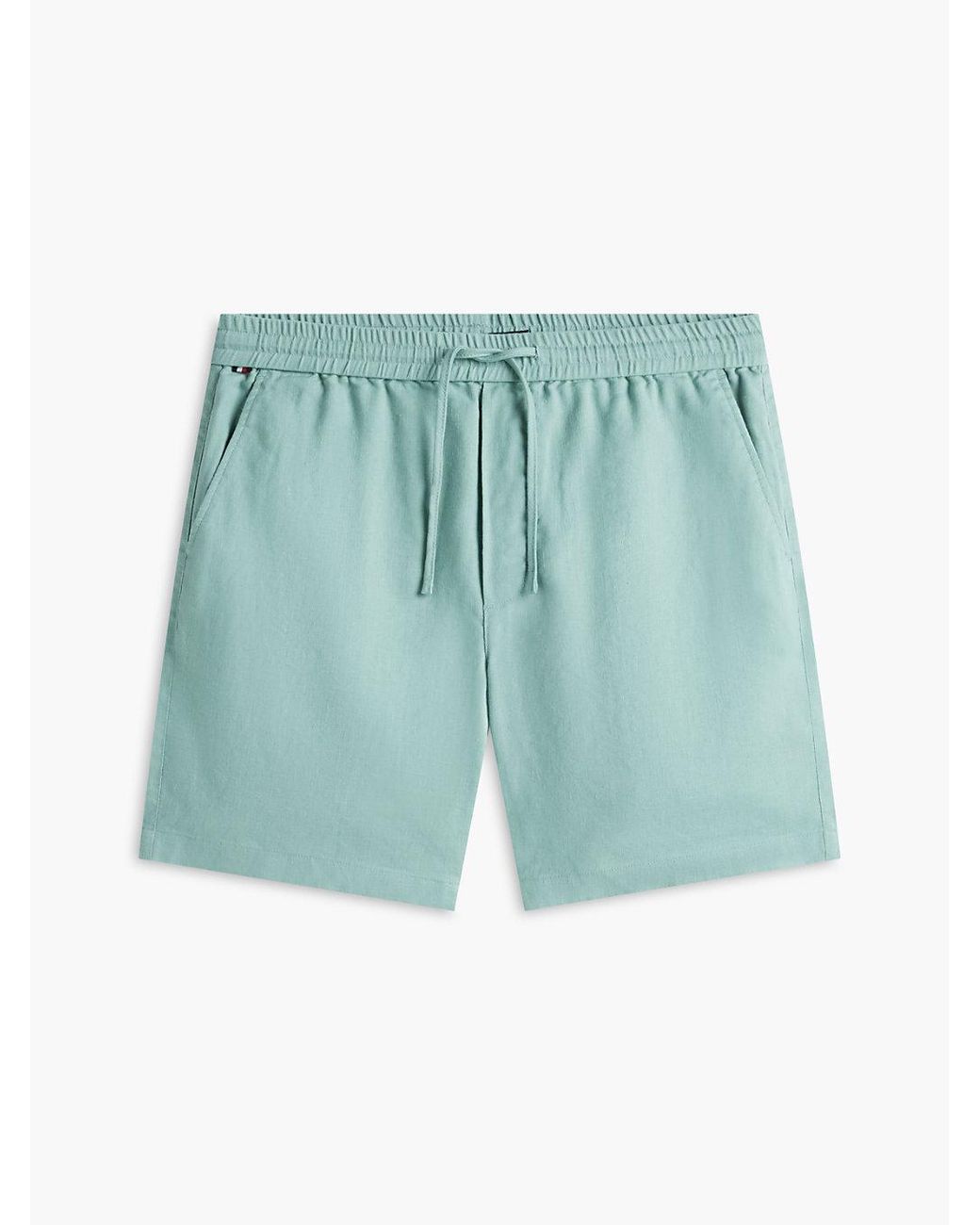 Tommy Hilfiger Multicolor Dover Linen Blend Regular Fit Chino Shorts for men