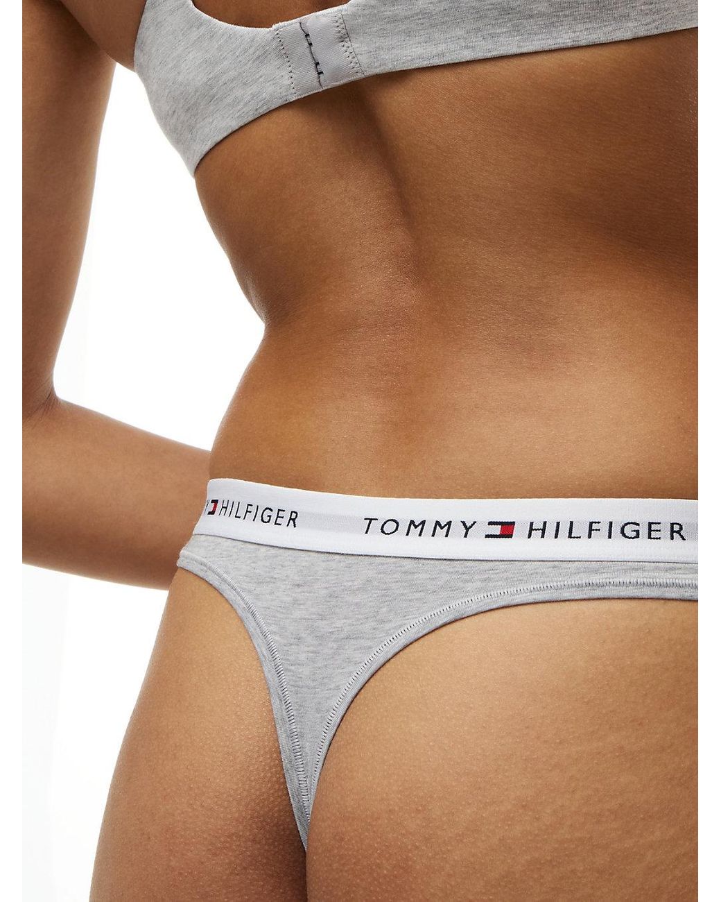 Tommy Hilfiger Gray Repeat Logo Waistband Briefs