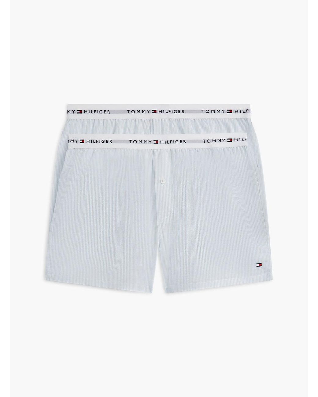 Tommy Hilfiger Blue 2-Pack Signature Logo Print Boxer Shorts for men