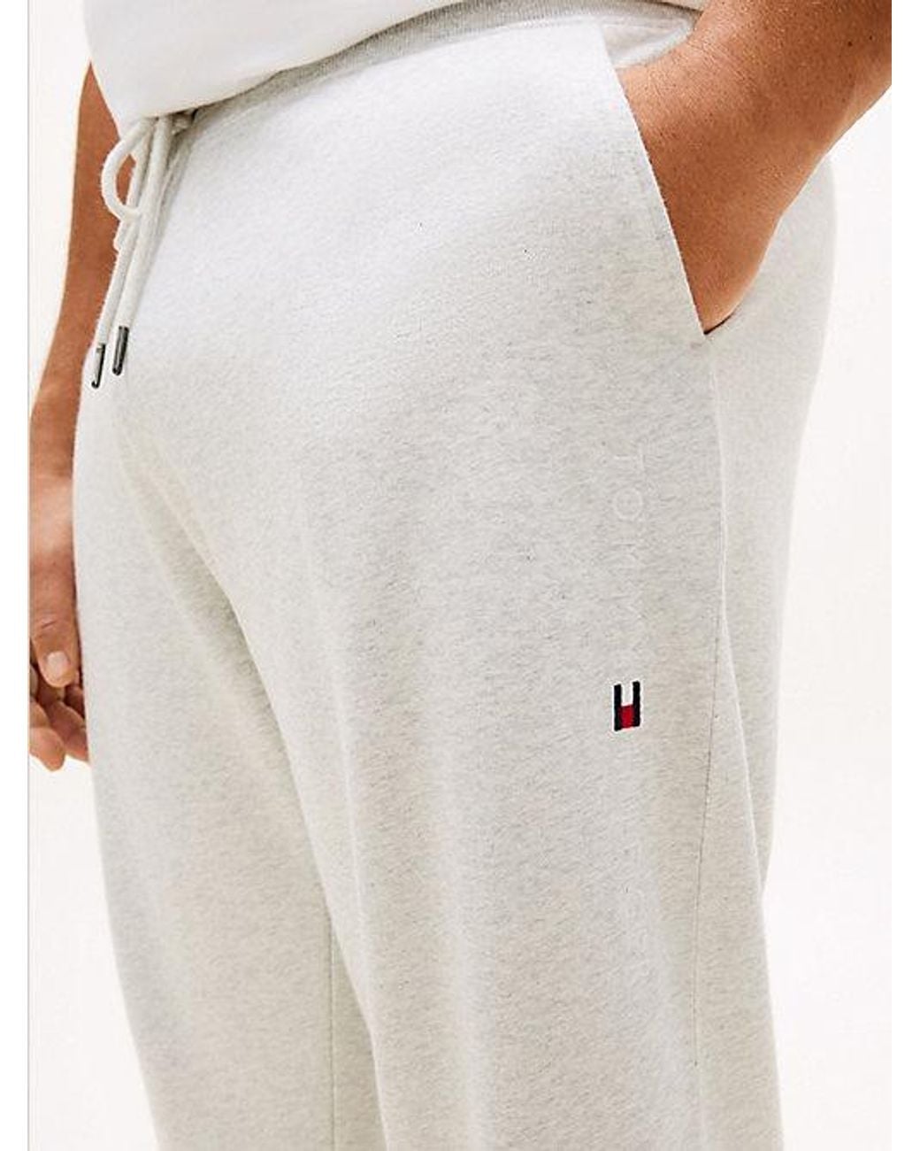 Tommy Hilfiger White Plus Th Original Drawstring Lounge Joggers for men