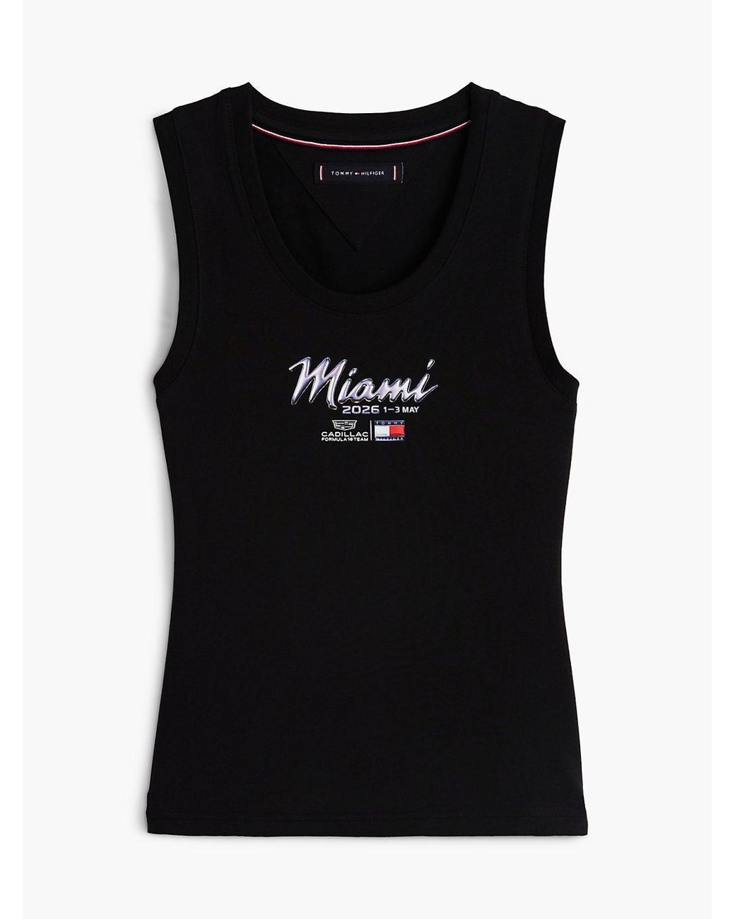 Tommy Hilfiger White Th X Cadillac Formula 1 Team Miami Tank Top