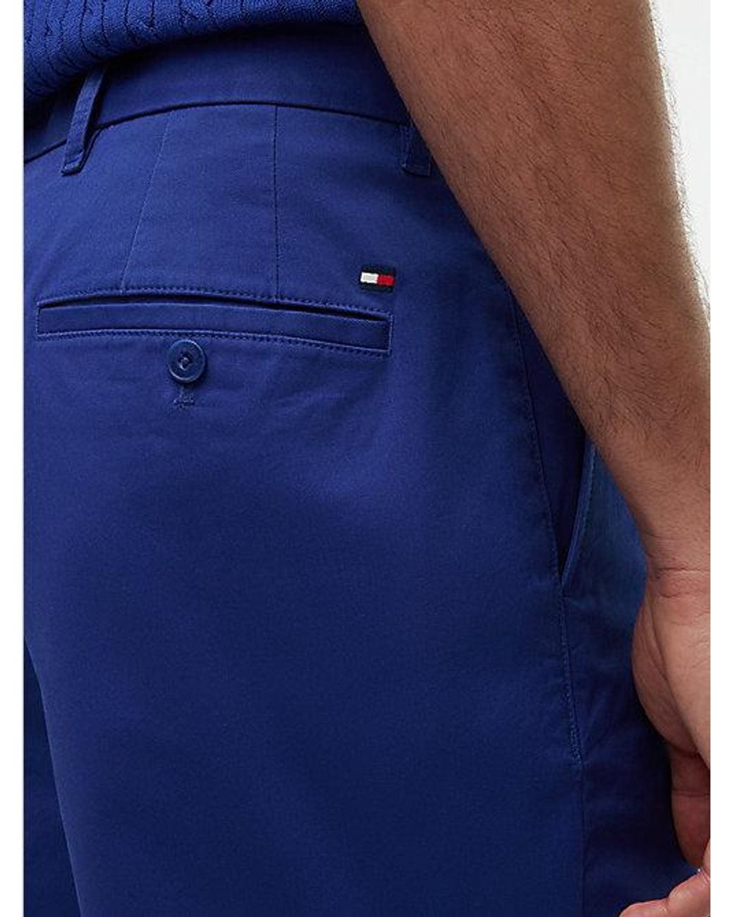 Tommy Hilfiger Blue Dover Twill Regular Fit Chino Shorts for men