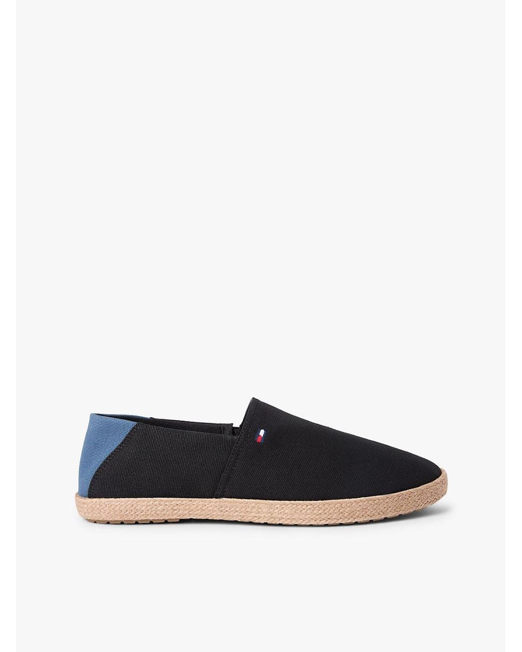 Tommy Hilfiger Blue Flag Embroidery Canvas Espadrilles for men