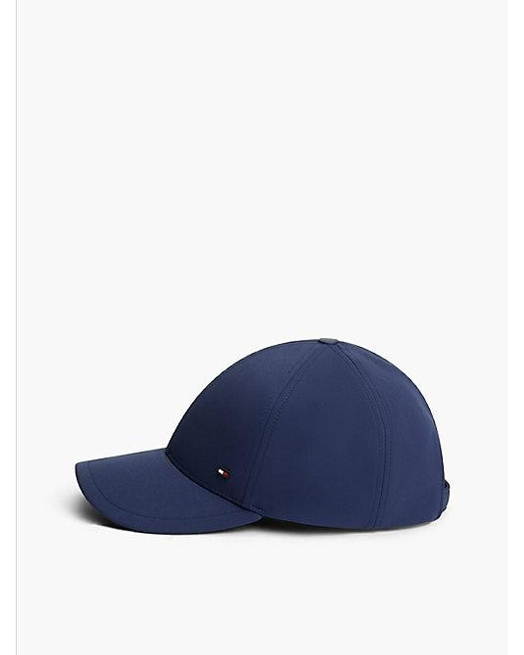 Tommy Hilfiger Blue Brushed Twill Rubberised Flag Baseball Cap for men