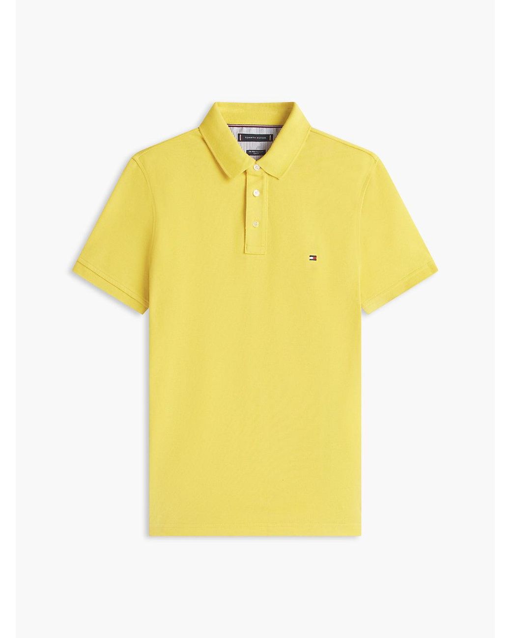 Tommy Hilfiger Yellow 1985 Slim Fit Pique Polo Shirt for men