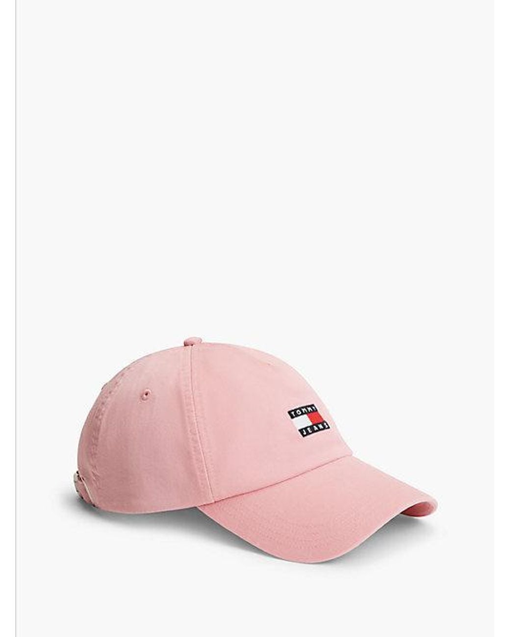 Tommy Hilfiger Pink Tommy Jeans Heritage Logo Five Panel Baseball Cap