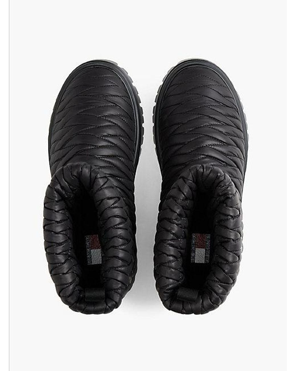 Tommy Hilfiger Black Tommy Jeans Warm Lined Quilted Snow Boots