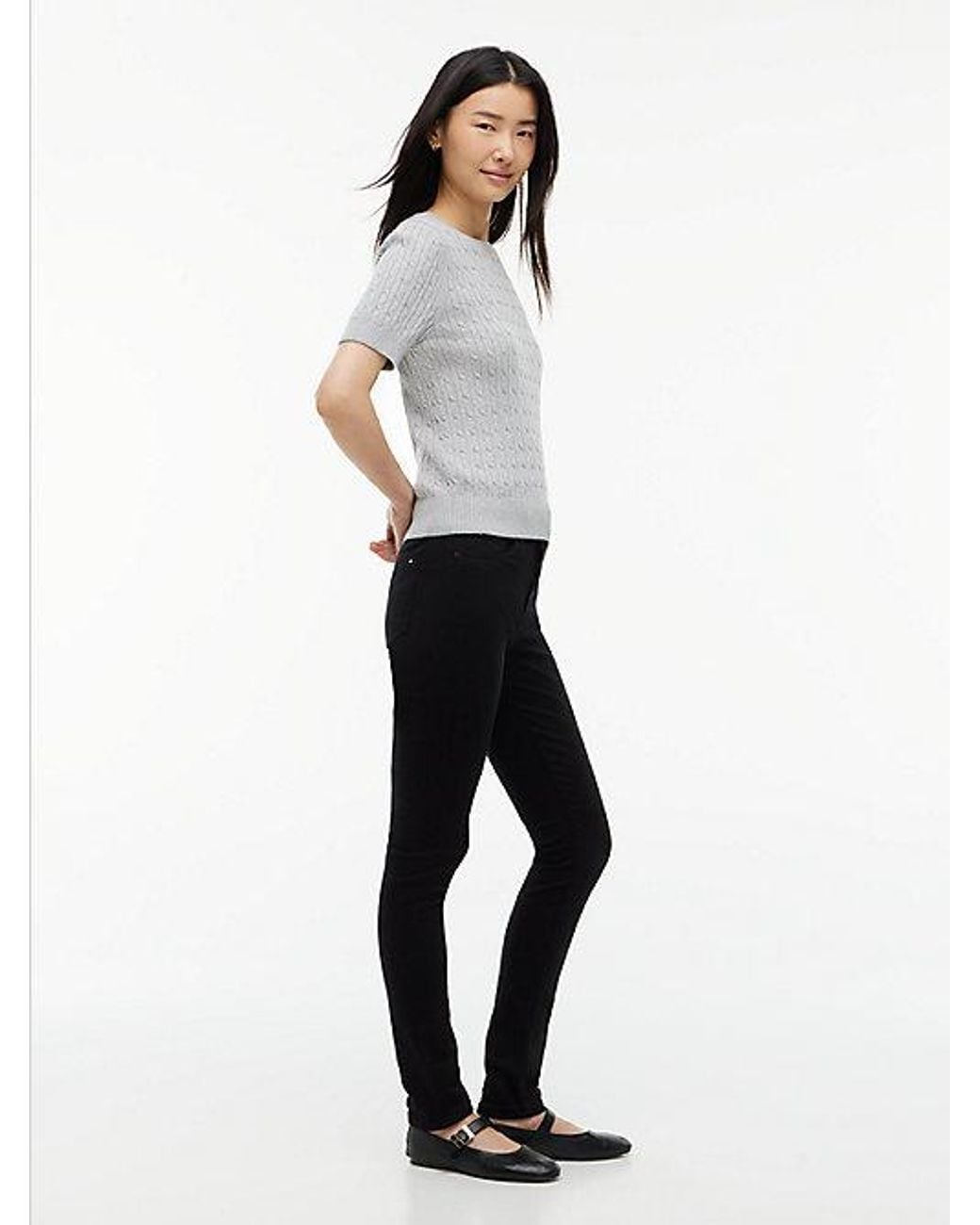 Tommy Hilfiger Black Como Mid Rise Skinny Jeans