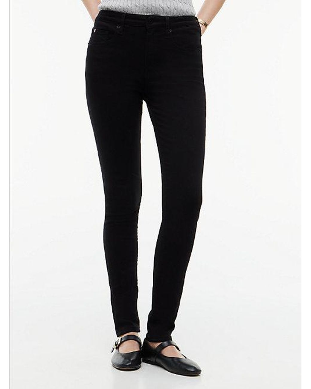 Tommy Hilfiger Black Como Mid Rise Skinny Jeans