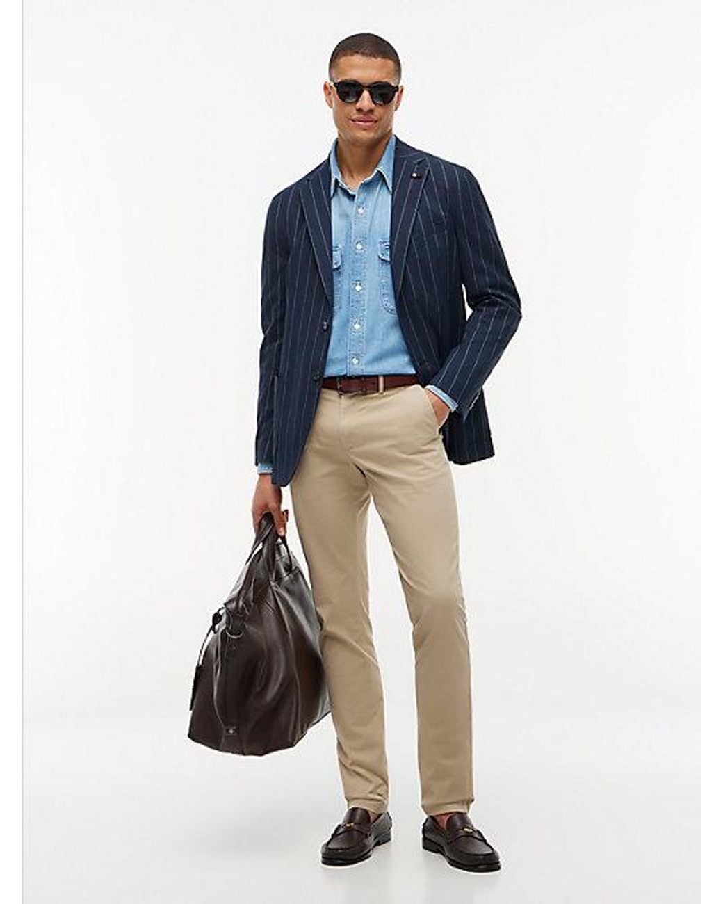 Tommy Hilfiger Natural Bleecker Slim Fit Chinos for men