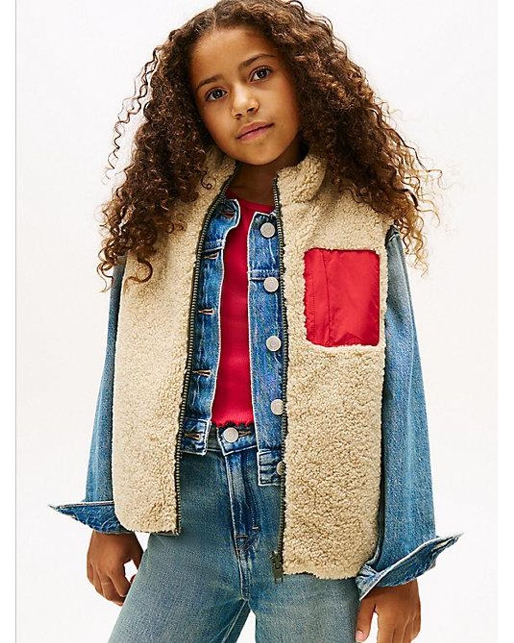 Tommy Hilfiger Natural Reversible Teddy Gilet