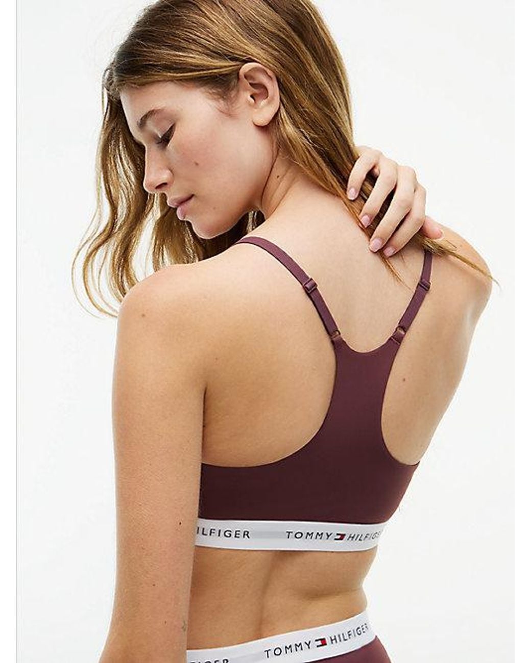 Tommy Hilfiger Multicolor Signature Logo Racerback Microfibre Bralette