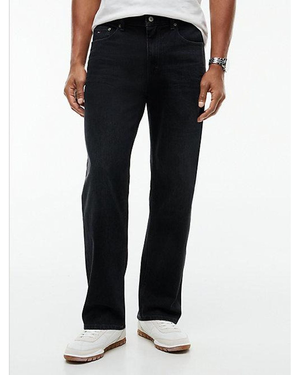 Tommy Hilfiger Black Tommy Jeans Sonny Tapered Jeans for men