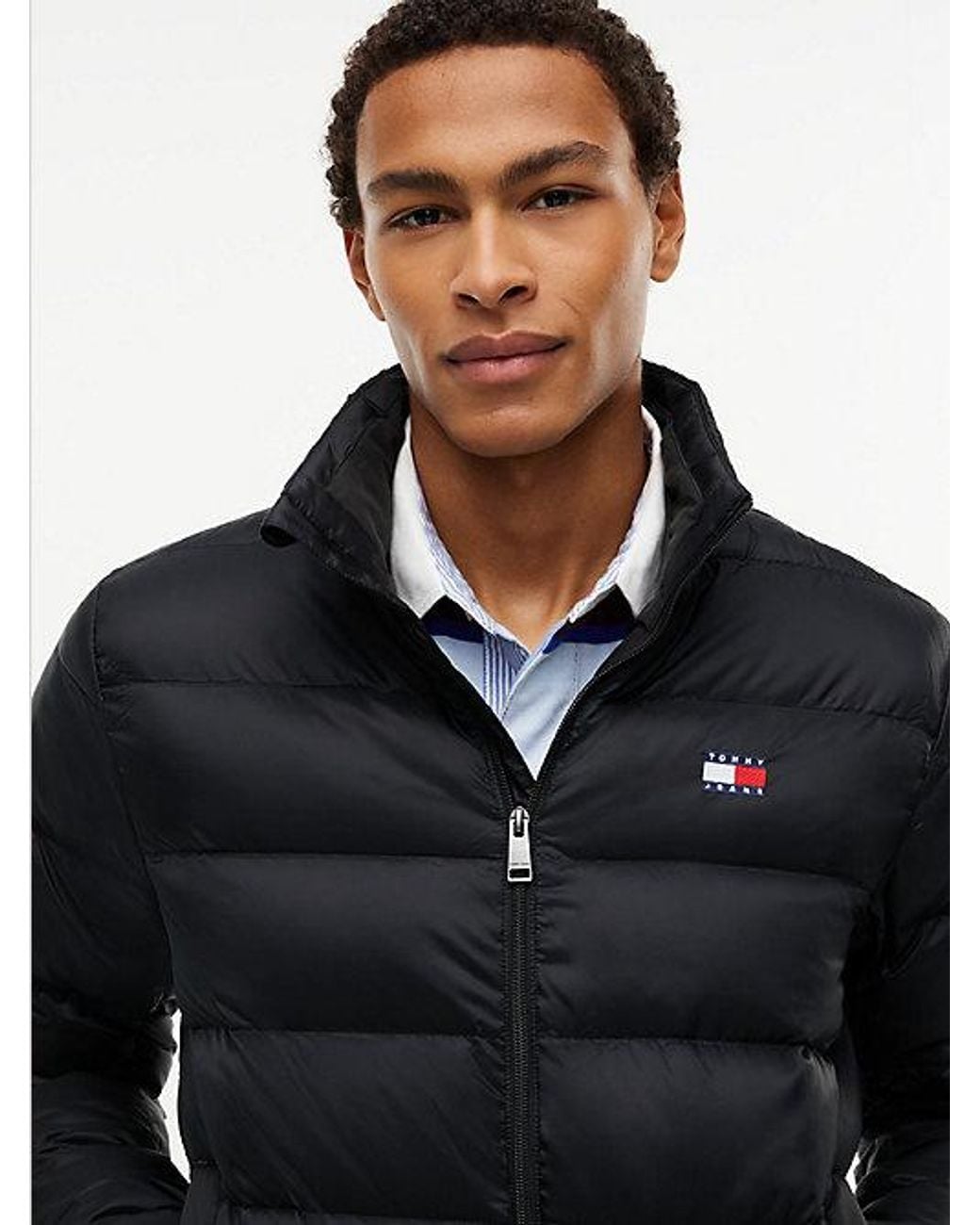 Tommy Hilfiger Blue Tommy Jeans Packable Lightweight Down Ripstop Relaxed Jacket for men