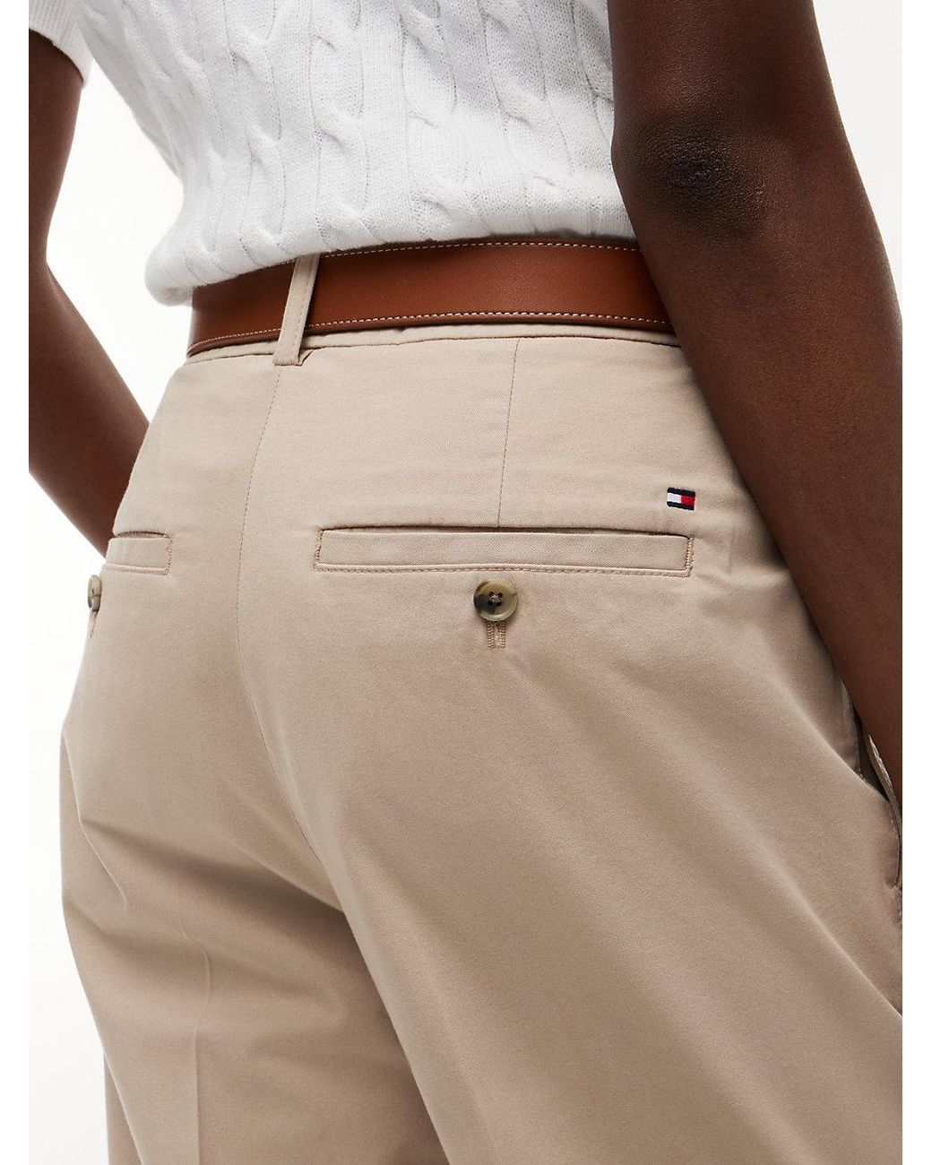 Tommy Hilfiger Natural Washed Slim Straight Chinos