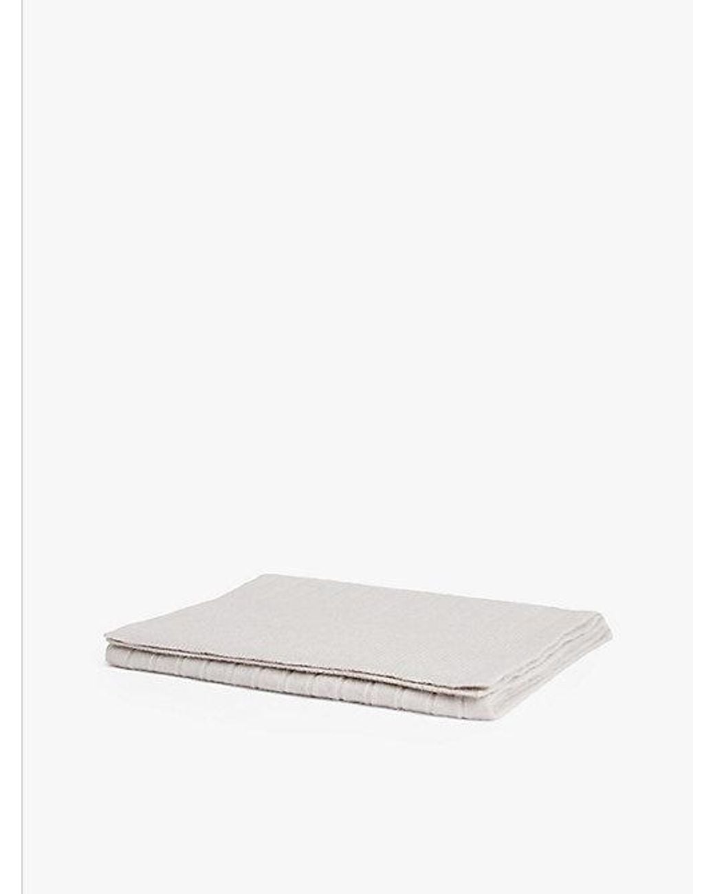 Tommy Hilfiger White Hilfiger Flag Fluffy Scarf With Wool