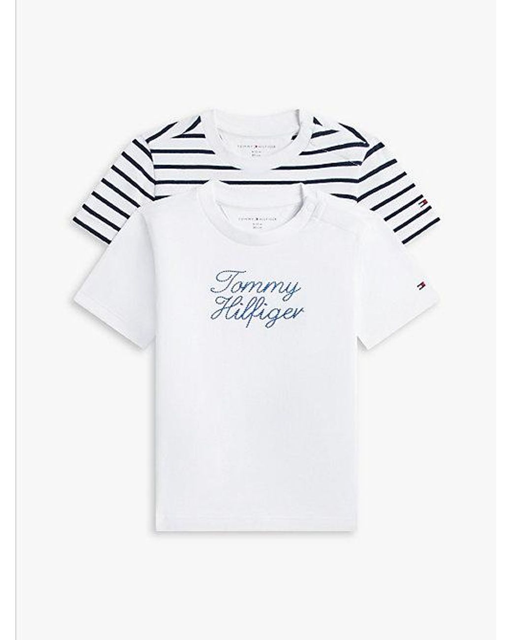 Tommy Hilfiger Blue 2 Pack Rope Logo Jersey T-Shirts