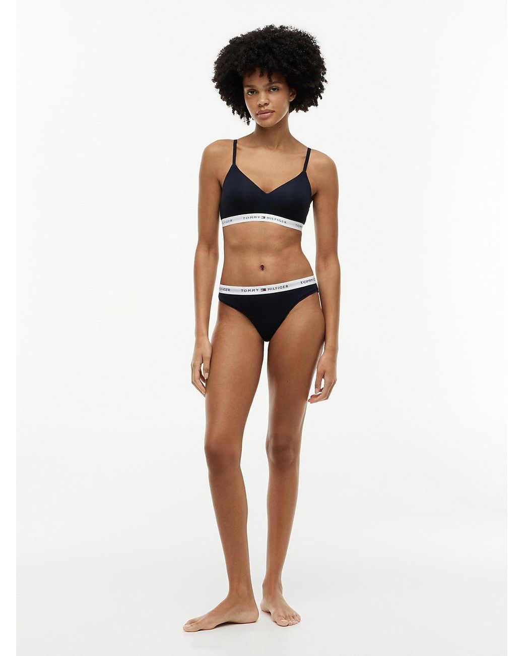 Tommy Hilfiger White Repeat Logo Underband Push-Up Bralette