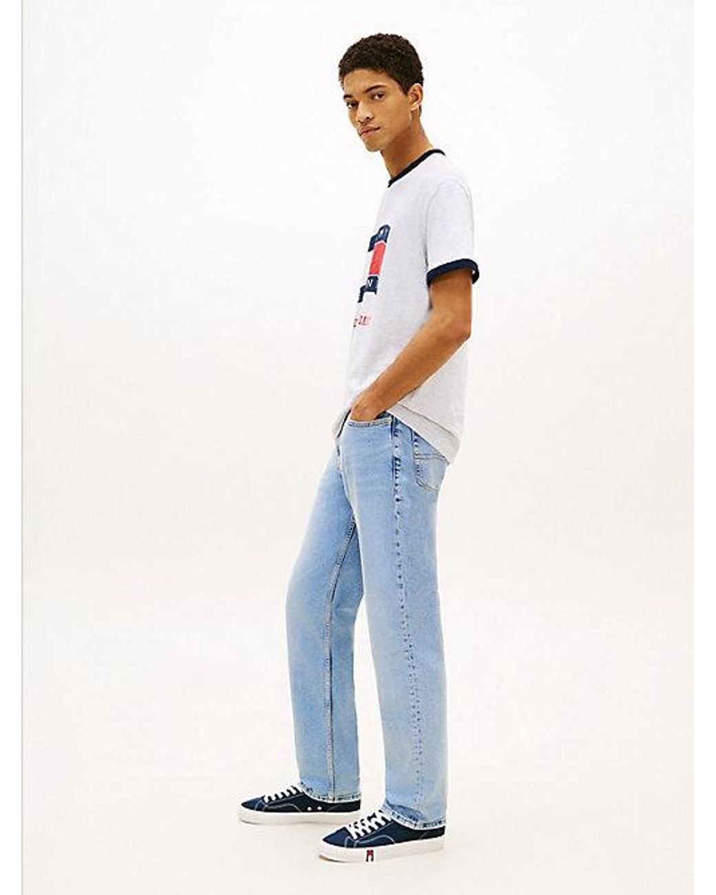 Tommy Hilfiger Blue Ryan Slim Straight Jeans for men