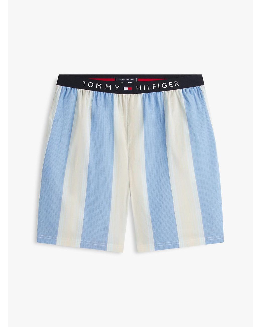 Tommy Hilfiger White Th Original Print Shorts Pyjama Set for men