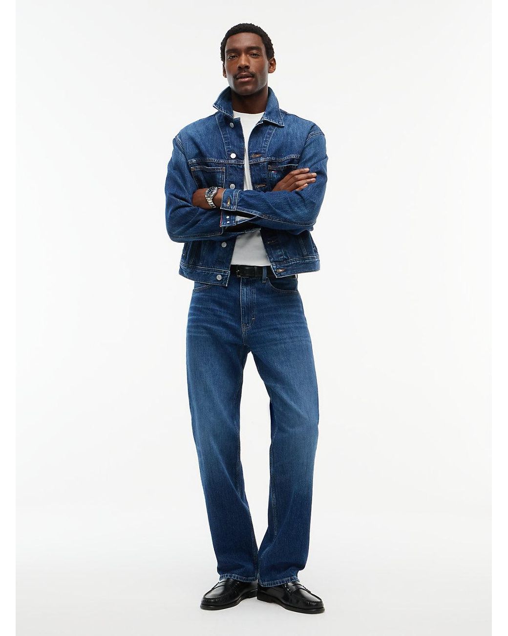 Tommy Hilfiger Blue Otis Regular Straight Jeans for men