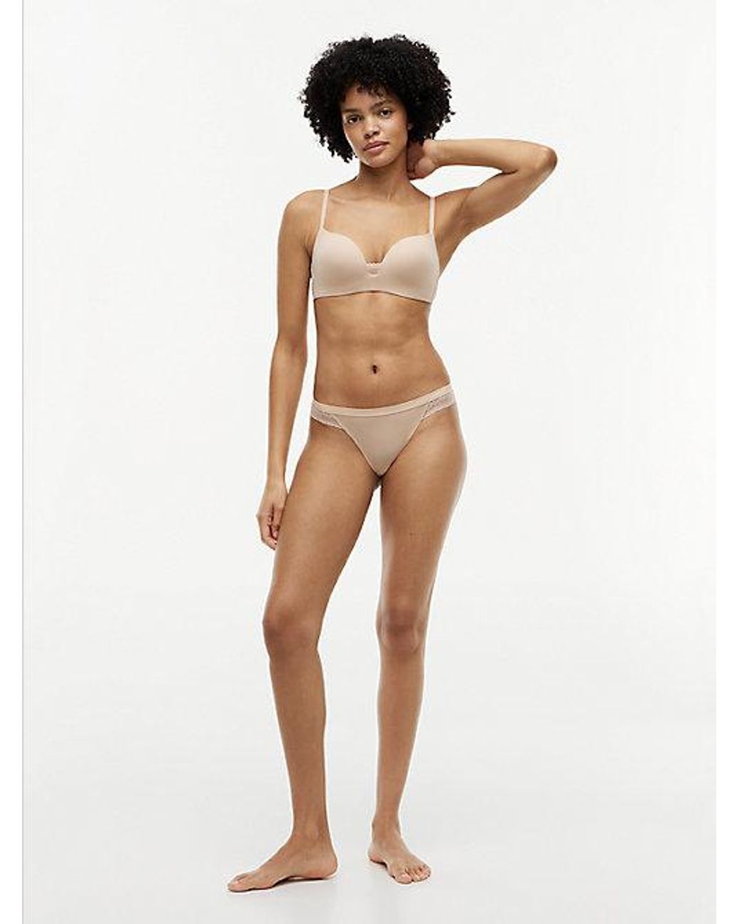 Tommy Hilfiger Pink Wireless Padded Push Up Triangle Bra